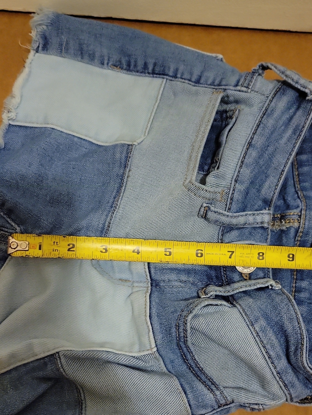 SO High Rise Patchwork Shorts - Picture 8 of 12